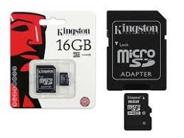 Карта памет Kingston Micro SD 16GB Class 10 и адаптер 